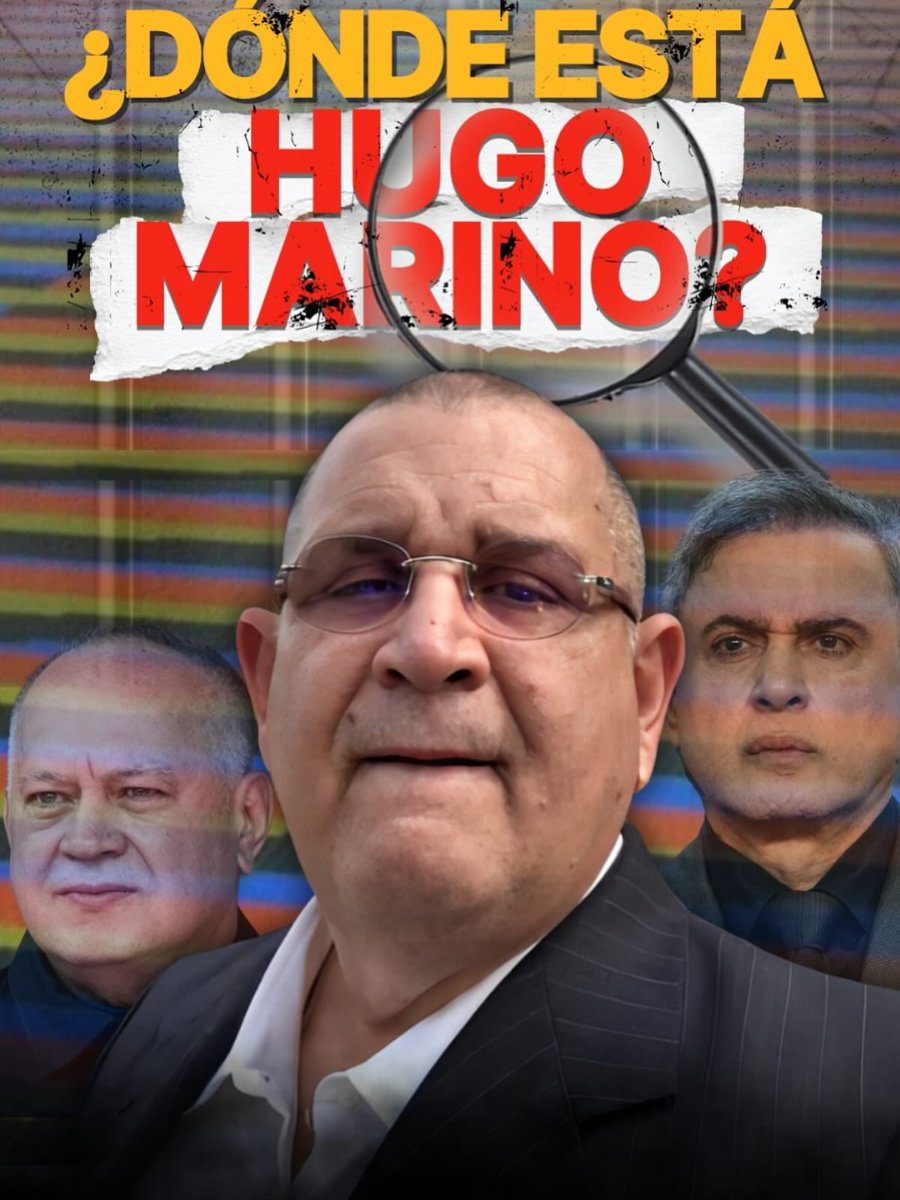cristiancrespoj's tweet photo. 🔊 ¿Dónde está Hugo Marino? ESTRENO este domingo a las 7: 00 p.m. en https://t.co/MyEI3zESVN

👉Mapas de Poder presenta este domingo un reportaje sobre uno de los casos más inquietantes de presuntas violaciones de derechos humanos en Venezuela. El experto en buscar personas desaparecidas en accidentes navales y aeronaúticos, tiene casi siete años en situación de desaparición forzada.

#LibertadParaLosPresosPolíticos #Venezuela