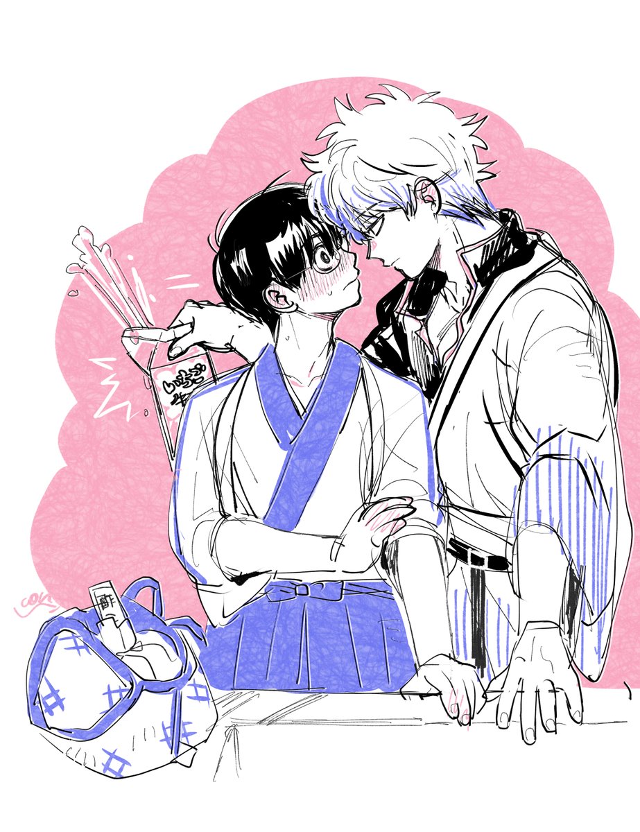 kon_fkdmr's tweet photo. 大人の余裕…？（銀新らくがき） https://t.co/BW8NAfuwEM