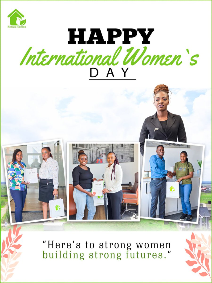 Kenyanhomes's tweet photo. #IWD2026
𝐇𝐚𝐩𝐩𝐲 𝐈𝐧𝐭𝐞𝐫𝐧𝐚𝐭𝐢𝐨𝐧𝐚𝐥 𝐖𝐨𝐦𝐞𝐧’𝐬 𝐃𝐚𝐲 🌸

Today we celebrate the strength, resilience, and vision of women everywhere.

Women who lead, nurture, build, and inspire every single day.

At Kenya Homes, we are proud to walk alongside the incredible women who trust us with their investment journeys.

🌸 Here’s to the women shaping a brighter future.

#InternationalWomensDay #CelebrateWomen #WomenWhoLead #WomenInvestors #KenyaHomes
