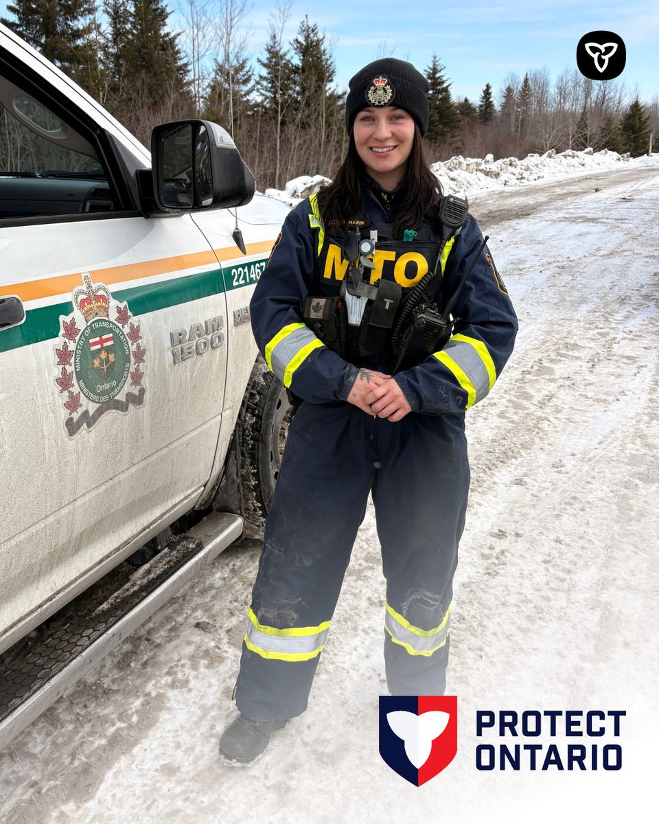 ONtransport's tweet photo. March 8th is International Women’s Day! 

#MTO is celebrating the incredible women in the Commercial Vehicle Enforcement Program whose expertise, leadership and dedication help keep Ontario’s roads safe every day.

#IWD2026 #internationalwomensday https://t.co/LyuBS3DgtN
