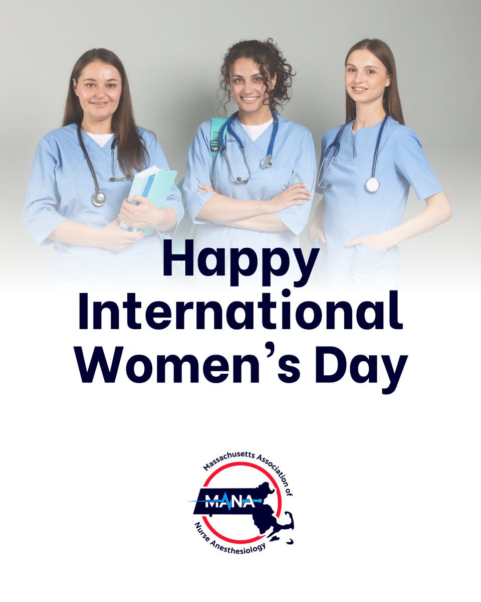 Today, we celebrate CRNAs, SRNAs, and healthcare heroes shaping medicine every day. 🌍💙
 
#InternationalWomensDay #CRNAWomenLead #MANAstrong #WomenInMedicine #EquityInHealthcare #CRNAPride
