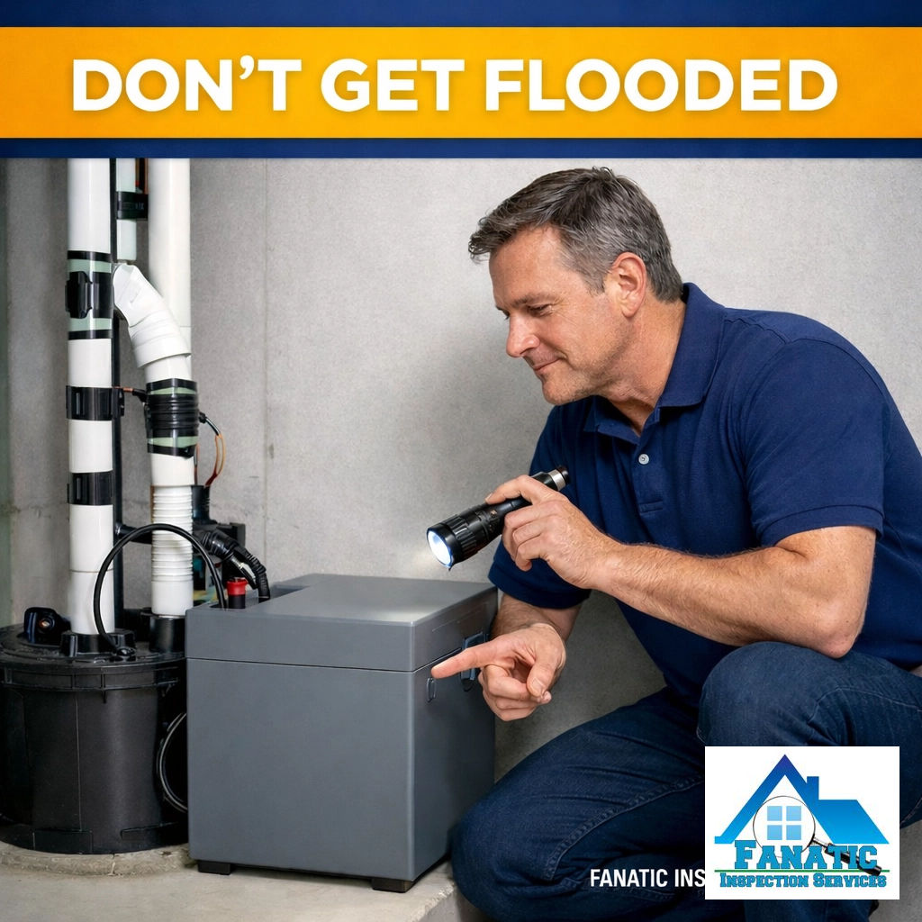 fanaticservices's tweet image. 💧 DON'T GET FLOODED: A sump pump is great, but what if the power goes out during a DMV storm? ⛈️ A battery backup is a lifesaver. 🛡️ We check for proper function. 🔗 fanaticinspections.com #BasementFlooding #SumpPump #HomeMaintenance #FanaticInspection