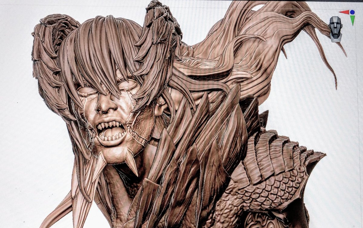 nabehands's tweet photo. 魔人ネロ分割中です🪓
作業時間が全然取れません😵

#DevilMayCry5 https://t.co/UrnL55XGql