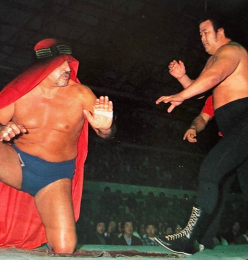 アラビアの怪人 ザ・シーク 直筆サイン色紙（外国人プロレスラー