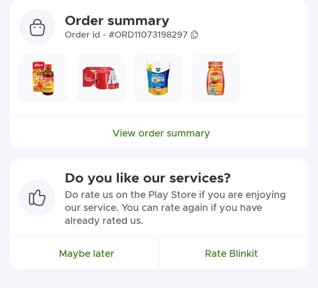 tushar_bit's tweet photo. @letsblinkit @zomatocare @letsblinkit 

ORD11073198297

I have ordered items as listed in pic below but I have received all different items and none of the items which I have ordered. I tried raising a ticket through app but in vain. Pls help immediately. https://t.co/yyu4ad3NCh