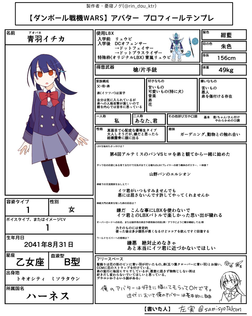 samisyotakon's tweet photo. #ウォーズアバタープロフィールテンプレ

またしてもお借りしています
新しく姉のプロフィールを作り弟のプロフィールも盛っています https://t.co/SjQdLeDEmI