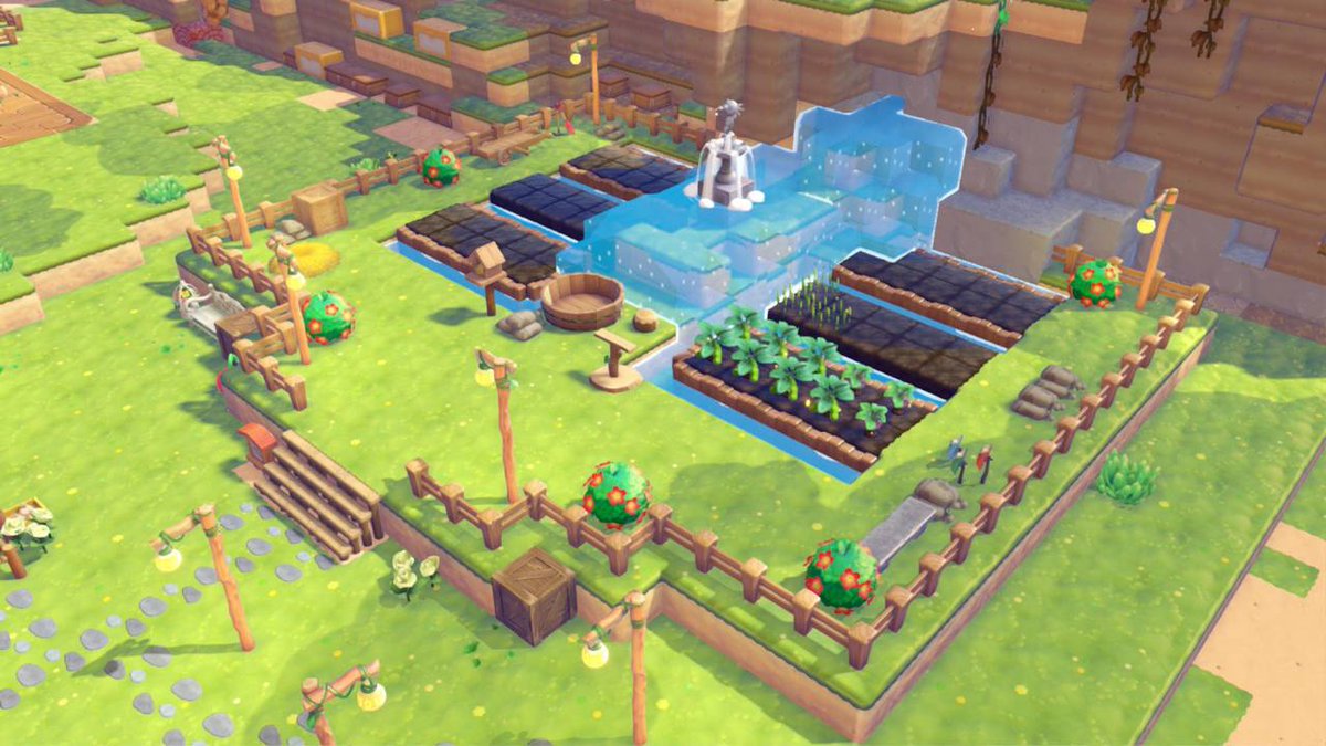 victoriarodrgzz's tweet photo. zonita de autoriego en pokopia, me esta flipando la libertad creativa que tiene este juego 🌟💜 https://t.co/Zk5nBkHWK6