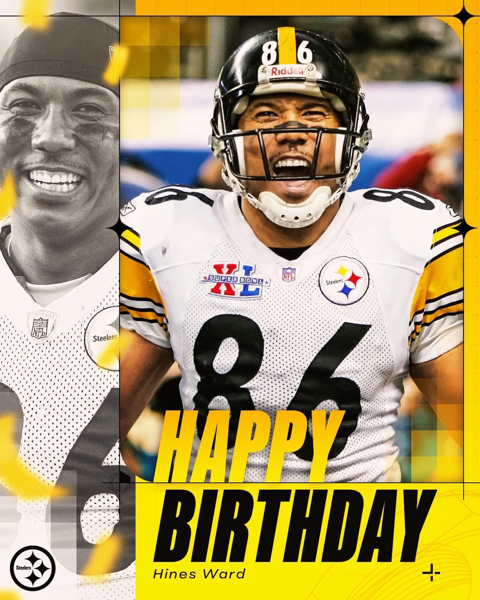 Happy Birthday <a href="/mvp86hinesward/">Hines Ward</a> ‼️