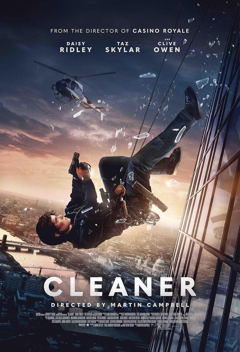 joanmillaret's tweet image. 🎦 #Cleaner #CleanerRescateVertical d Martin Campbell és una discreta pel·lícula d'acció en les altures amb una heroïna amb germà autista que és testimoni d'un complot terrorista d'un grup de sonats mediambientalistes. Argument fluix, actuacions pobres i batusses avorrides (4/10)