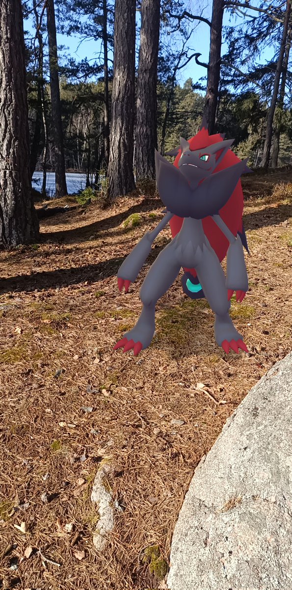 Hiking with my dog (featuring Canela) further reinforces that living in the Pokémon world and going on a journey would be awesome 

#pokemonGO
#GOsnapshot
#zoroark