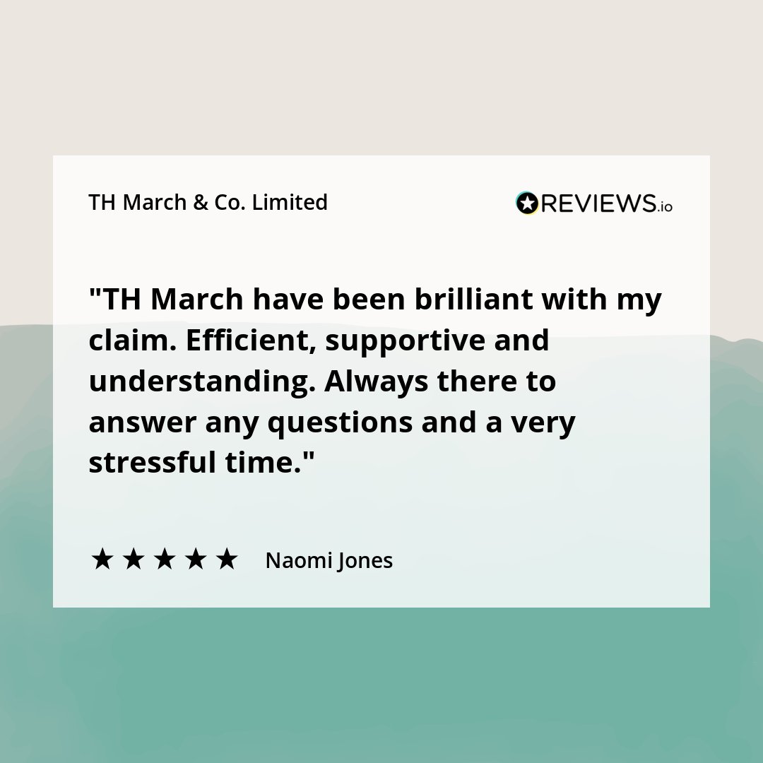 THMarchUK's tweet image. Thank you, Naomi, for this glowing review! ✨

For excellent customer service as seen here - visit our website to see how we can help you: eu1.hubs.ly/H0sqqPB0

#5Stars #ExcellentCustomerService #THMarchInsurance