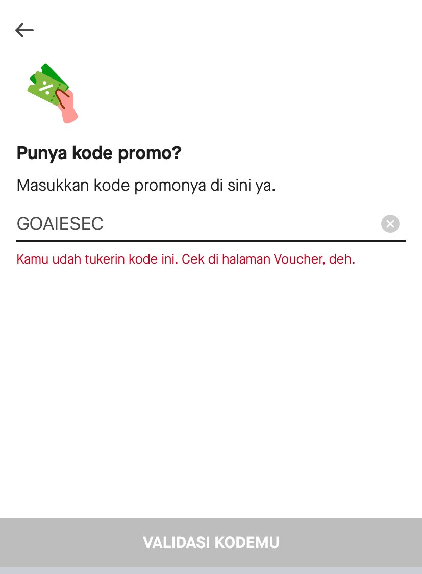 rrrr3_13's tweet photo. ⛑️WARGA TEMBALANG MERAPAT⛑️

Serius deh, baru tau ternyata sekarang ada GoRide Hemat cuma 7 ribu di area UNDIPPP ?  😭

Cuma 7K flat buat sekitar kampus (terutama area UNDIP).

Pake juga kode referral: GOAIESEC (https://t.co/A3uHv90DCk) biar makin hemat!

#GojekSetiapHari https://t.co/3MQwuLZXzF