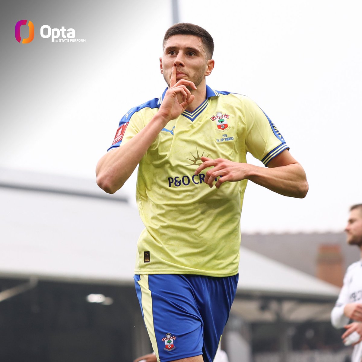 1976 - When playing outside of England’s top-flight, this is the first time Southampton have reached the FA Cup quarter-finals since 1975-76 (lifting the trophy that year for the only time in their history). Marching.