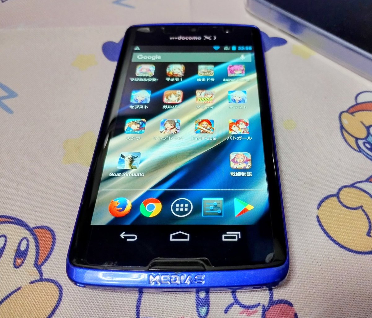 gamma_ex's tweet photo. スマホと言えば…いくつか使ってきた中華スマホは軒並み壊れて使えなくなったけど、初スマホのMEDIASは未だに普通に動くんだよね😅
さすが日本製？
バッテリーは死んでるけど交換できるし…まぁさすがに実用スペックではないけどね〜😌 https://t.co/kq1DR6Ka1h