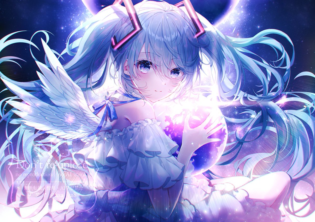 asa_ya8's tweet photo. 💙　 #ミクの日 #初音ミク https://t.co/8vOLOWKNc2