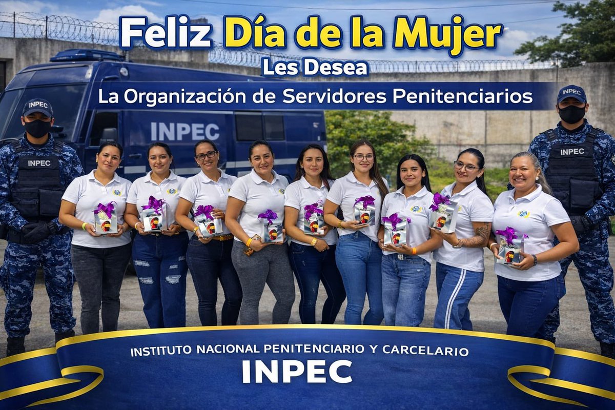 ospinpec's tweet photo. Desde la Organización de Servidores Penitenciarios @ospinpec celebramos tu valentía, tu inteligencia y esa forma única de hacer que todo sea mejor. Gracias por ser tú. ¡Feliz Día de la Mujer!
Gracias por enseñarnos en cada día lo que significa ser fuerte de verdad 
•  No hay límites para una mujer que cree en sí misma. Sigue brillando con esa luz que solo tú tienes.