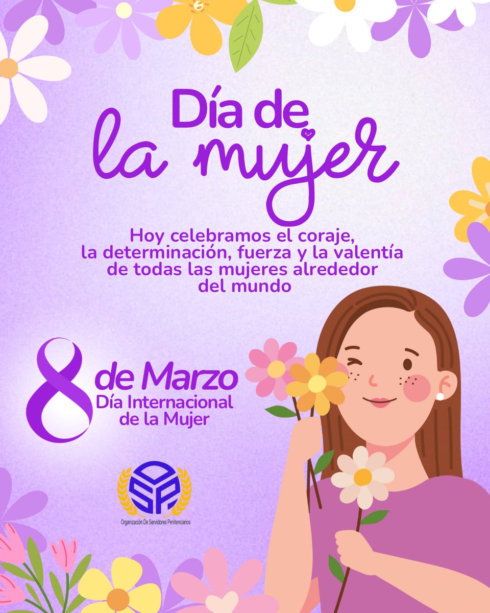 ospinpec's tweet photo. Desde la Organización de Servidores Penitenciarios @ospinpec celebramos tu valentía, tu inteligencia y esa forma única de hacer que todo sea mejor. Gracias por ser tú. ¡Feliz Día de la Mujer!
Gracias por enseñarnos en cada día lo que significa ser fuerte de verdad 
•  No hay límites para una mujer que cree en sí misma. Sigue brillando con esa luz que solo tú tienes.