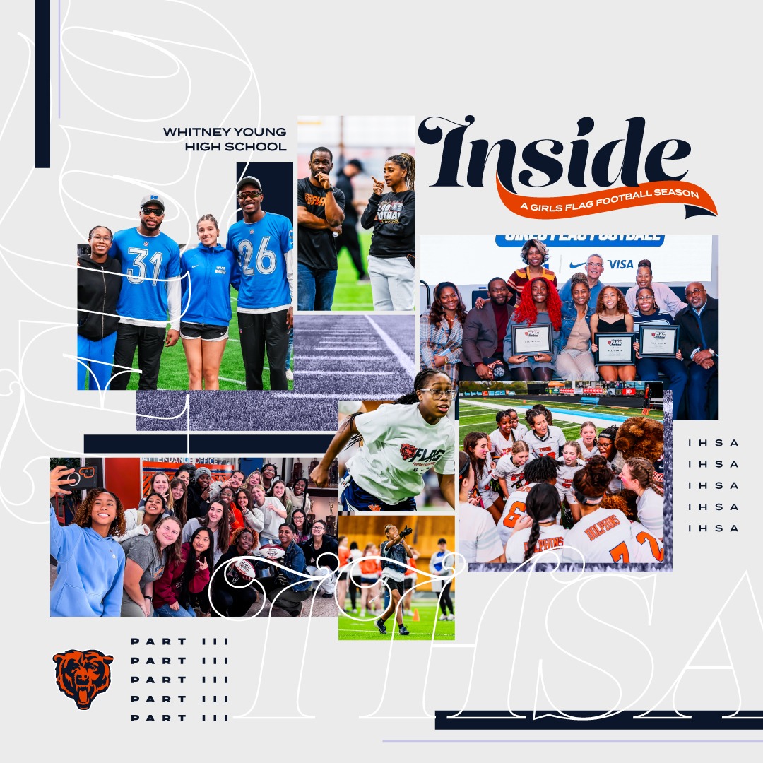 ChicagoBears's tweet photo. In the final installment of our three-part series, we caught up with the Whitney Young Dolphins to reflect on their magical season and dive into the world of opportunity the sport is presenting. 

#InternationalWomensDay