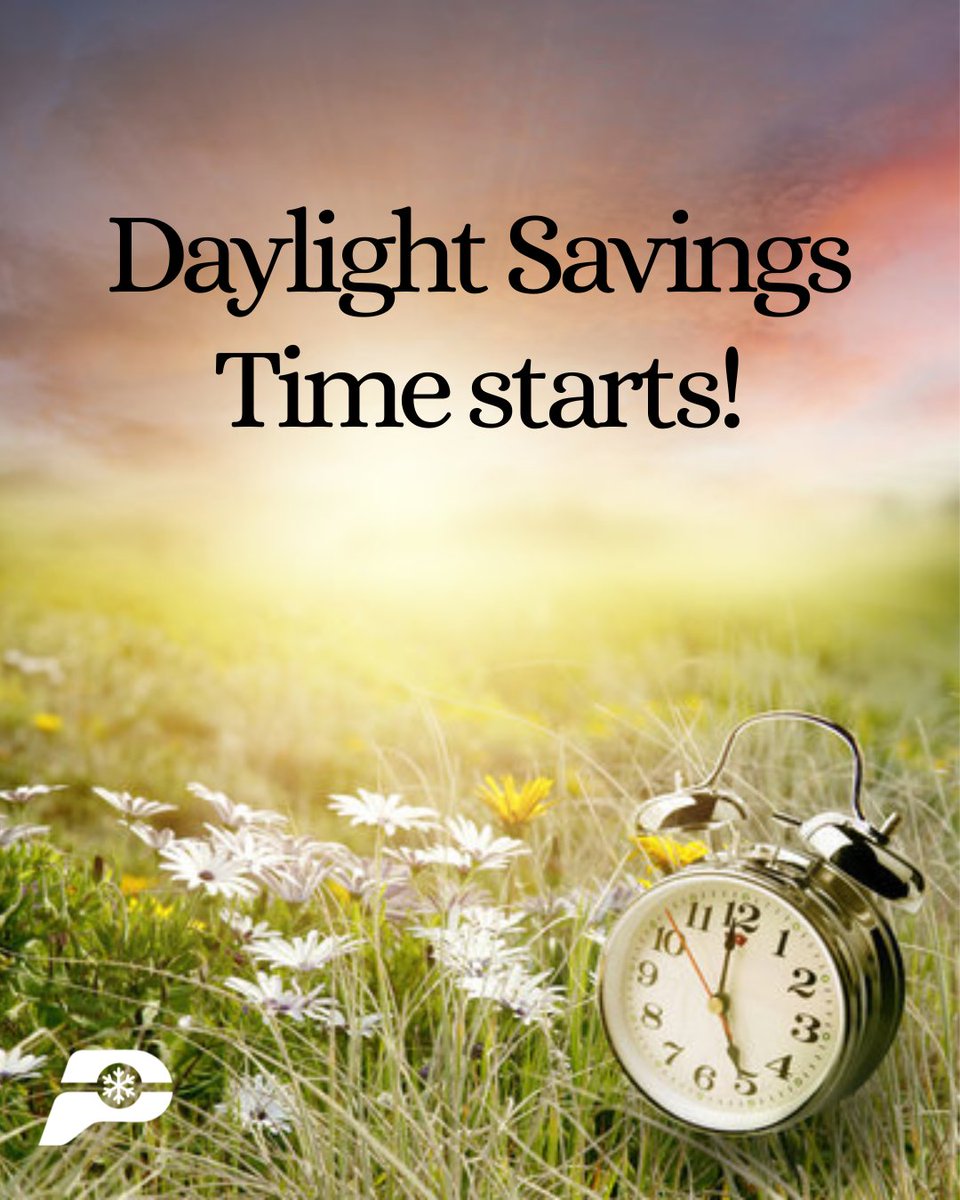 Daylight Saving Time is here! ⏰☀️ ​

As we spring forward, we’re welcoming longer days, brighter evenings, and a fresh season full of momentum and opportunity. Here’s to making the most of every extra hour of daylight ahead.​

 #DaylightSavingTime #SpringForward #LongerDays