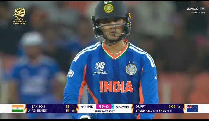 kohlichronicles's tweet photo. This is what finishing the match in powerplay actually looks like. Well played Abhishek Sharma 👏🏻 https://t.co/HCZBHPb0PT