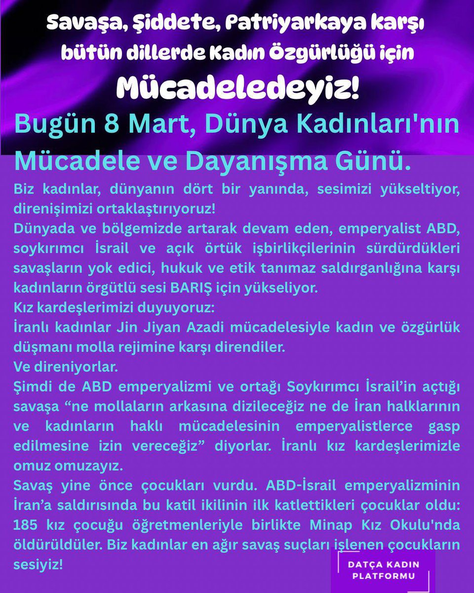 Datça Kadın Platformu tweet media