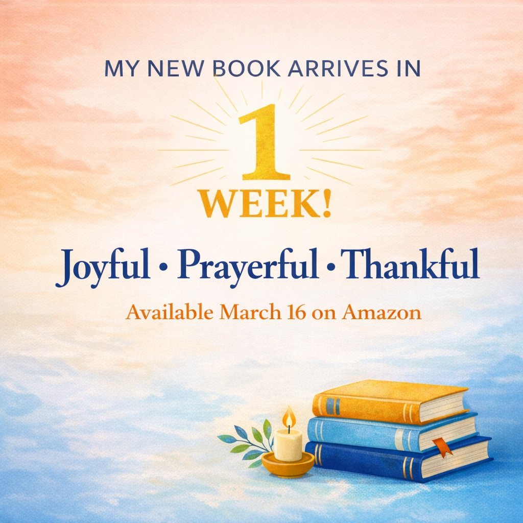 KevinKarschnik's tweet image. After a lot of reflection and writing, my new book “Joyful • Prayerful • Thankful” releases in one week.

It’s an invitation to slow down and focus on what matters most.

Available March 16 on Amazon!

@amazon #amazon #joyful #prayerful #thankful #joyfulprayerfulthankful