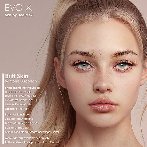 KawaiiFeedSL's tweet photo. DeeTaleZ: Brit Skin @ C88〡Taxi: https://t.co/260SkOPlf3
#SecondLife #Deetalez #C88 #slevent #slcontent #KawaiiFeed https://t.co/4xfFYhCiAf