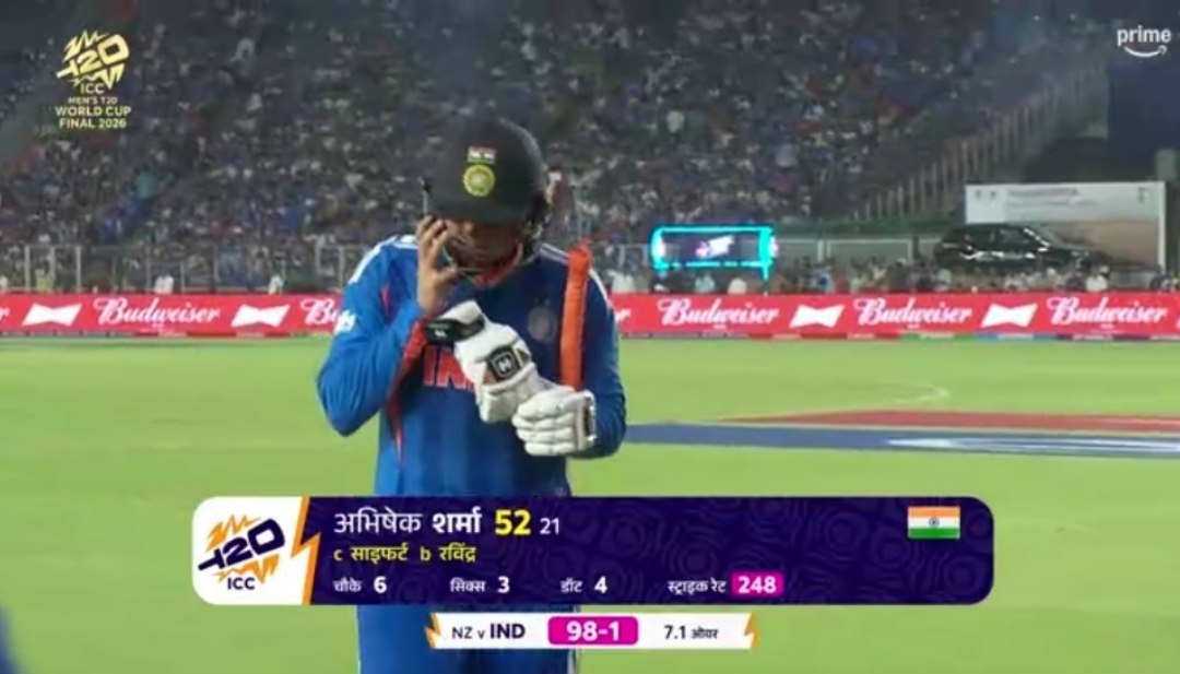 well Played Abhishek Sharma 👏
.
.
.
.
.
.
.
.
.
.
.
.
.
.
.
.
.
.
.
.
.
.
.
.
.
.
.
#IndiaVsNewZealand #T20WorldCup2026final 
#INDvsNZ