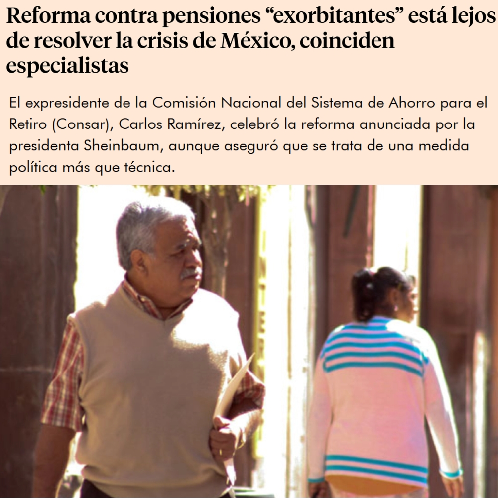 IMCP's tweet photo. Para @eleconomista, Rolando Silva, Director Ejecutivo del #IMCP, consideró que, más allá de las #pensiones exorbitantes en ciertas #dependencias, el verdadero problema del sistema #pensionario mexicano es la insuficiencia de recursos para pagarlo.
Nota completa: https://t.co/IHWu56oUYa