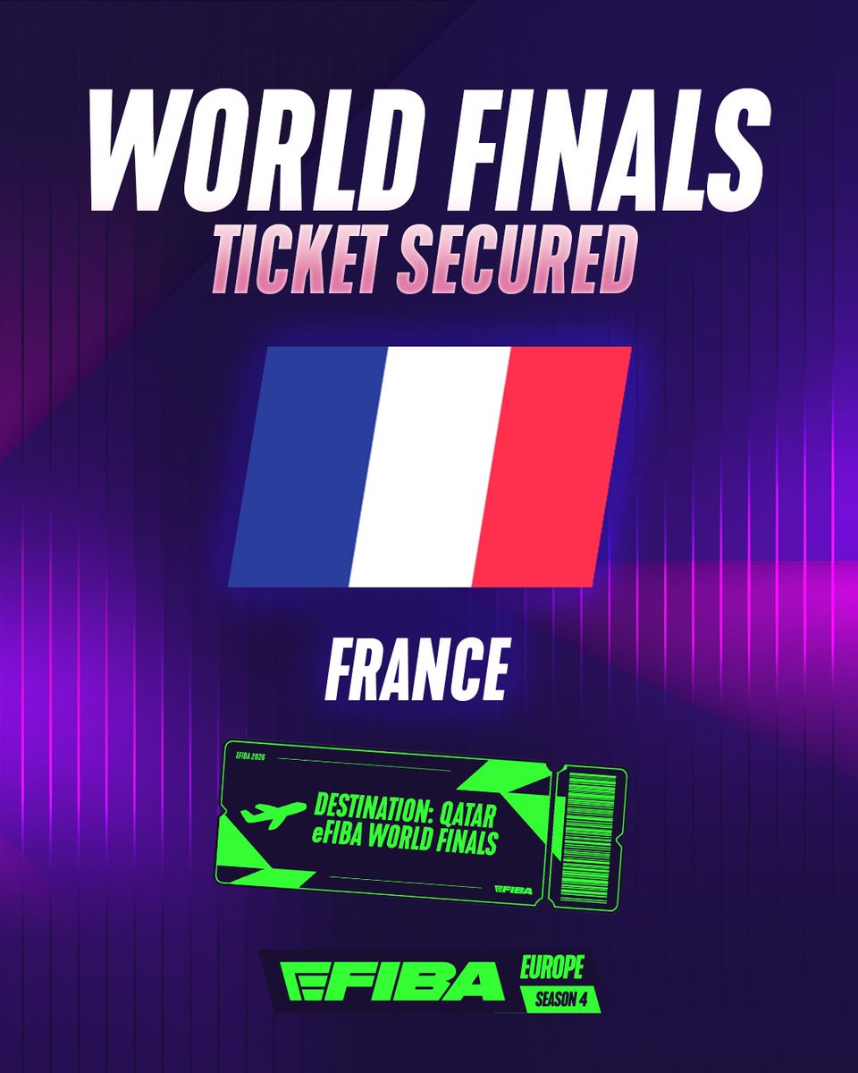 XorteK45's tweet photo. LA FRANCE EST QUALIFIEE POUR LES FINALES MONDIALE @eFIBA_official ! 

Go chercher le titre Européen cet après-midi maintenant 🏆

Finale à 17h30 👇
📺https://t.co/WwB7DFH070 https://t.co/8AUm2sor4i