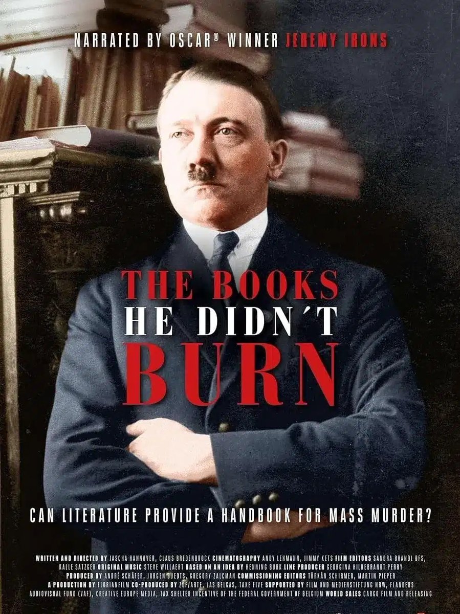 ClassicHWLingLy's tweet photo. [Documentary] The Books He Didn’t Burn (2023) แอพฟรี #VIPA แจ้งใกล้หมดเขตุดูเลยต้องจัด📌Hitlerอ่านอะไร ทำไมเผาหนังสืออื่นตั้งเยอะ🔥แต่ตัวเองมี📚เป็นห้องสมุด สารคดีเน้นสืบสวนทางความคิด โดยไม่Romanticizeฮิตเลอร์ แต่ให้เห็นว่าบางทีแนวความคิดอันตรายก็ฝังรากลึกมานาน ยิ่งถ้าคนอ่านต้องการเสพเพื่อสนับสนุนความคิดอคติสุดโต่งของตัวเองอีก ตรงนี้แหละที่น่ากลัว💀 การอ่านอย่างมีวิจารณญาณเลยสำคัญมากๆ เพราะบางทีการอ่านมากๆก็ไม่ได้นำไปสู่ปัญญา #VIPAdotMe #ThaiPBS #Documentary #สารคดี