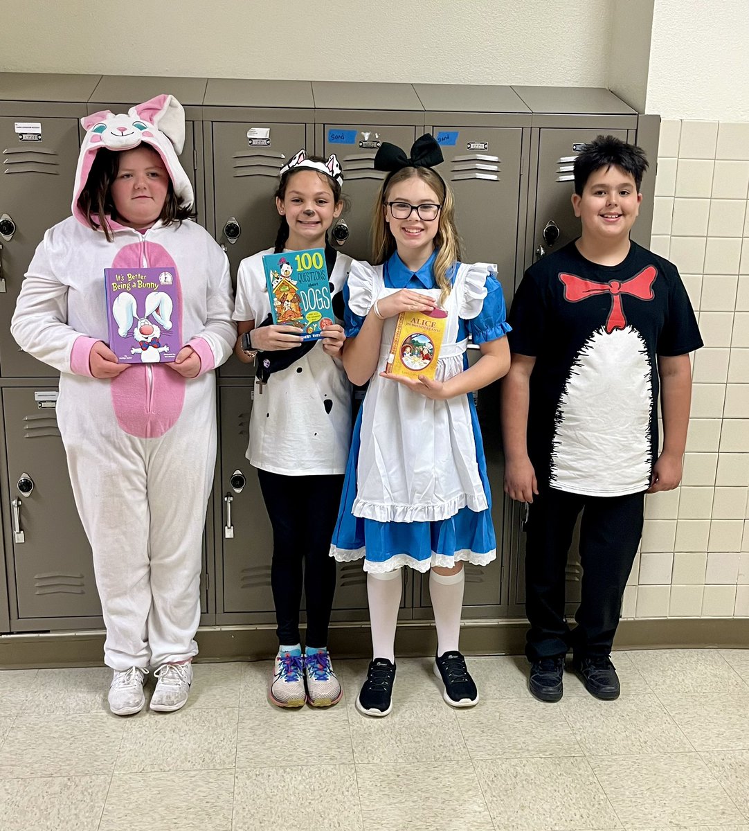 DISDlibraries_'s tweet photo. BMcDaniel students and staff had an absolute blast celebrating Read Across Denison with some seriously fun dress-up days! 

From creative costumes to big smiles in the hallways, the campus was full of school spirit and a love for reading. https://t.co/SQhM7vZBM1