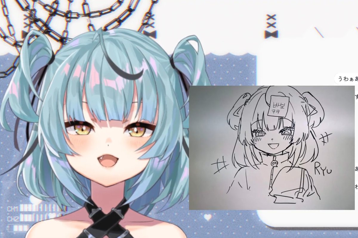 ナギ先輩が描いたハリちゃんのイラスト可愛すぎる😭😭😭