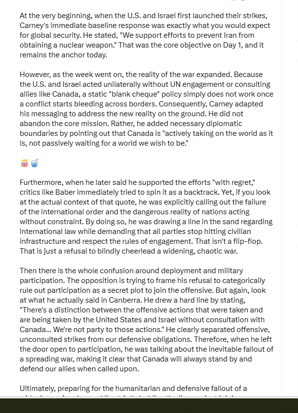<a href="/RosieBarton/">Rosemary Barton</a> I've said it many times. And I still find it disappointing that media, including CBC, continue to say the PM 'supported attacks' 
Yesterday on The House, even Bob Rae chided Peter Armstong for misquoting the PM.
