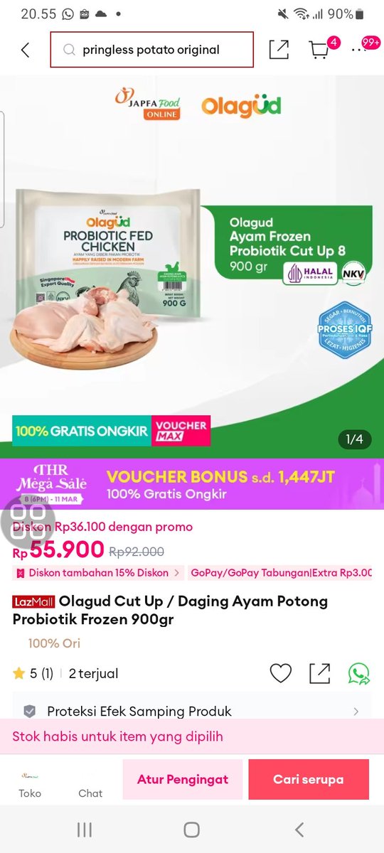 Siapa yang ngerasa THR Dari Lazada lebih cepet dateng daripada THR asli? wkwkwk tapi tetep bikin bahagia.

lazada.co.id/i8679726306-s1…