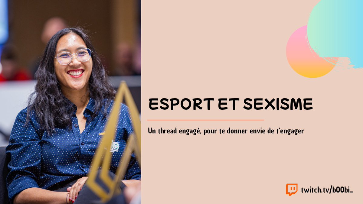 ESPORT &amp; SEXISME : Une bataille loin d'être gagnée 

Nous sommes le 8 mars, Journée internationale des droits des femmes. 

L'esport pourrait être un réel levier de soft power afin de lutter contre la montée du masculinisme en France, et pourtant il n'en est rien... 

Thread 🧵