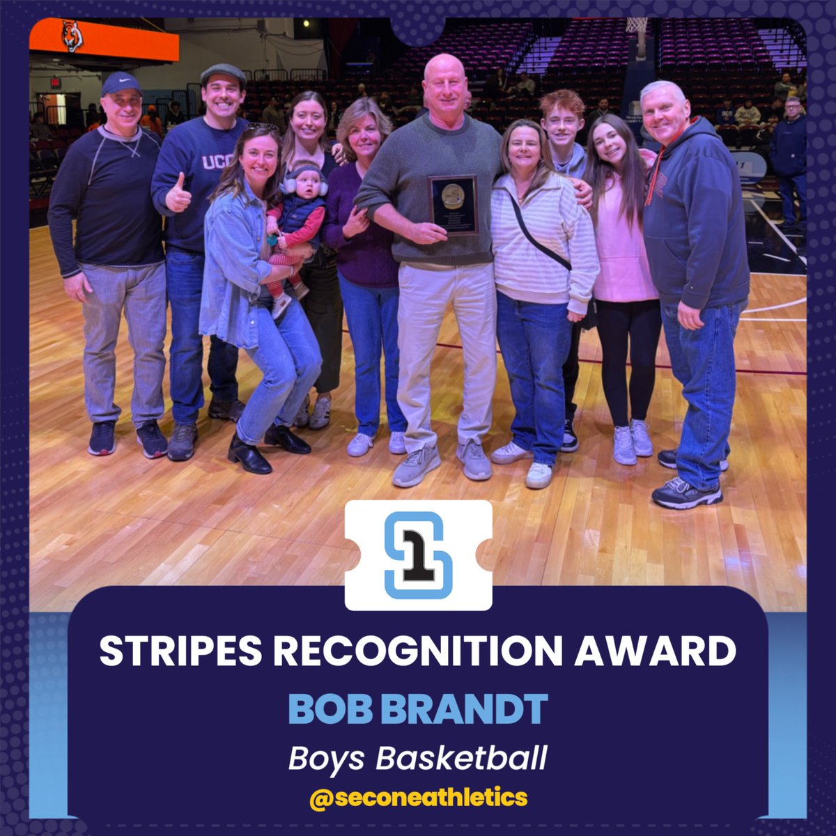 SecOneAthletics's tweet photo. 👏 During Championship Week, we saluted officials Bob Brandt and John Clinton, who were both honored at the Westchester County Center with the Stripes Recognition Award. The award recognizes officials for their dedication to fostering a positive environment. https://t.co/rZCtxjw4rl
