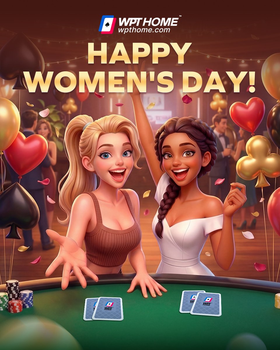 wpthomeofficial's tweet photo. Life’s a game, but today is for unwinding. 🎮 Happy #IWD2026 from WPT HOME! Deal yourself a relaxing Home Game and celebrate YOU today. 🌸
#WPTHOME #TexasHoldem #PokerLife https://t.co/4Uspx3gF3r