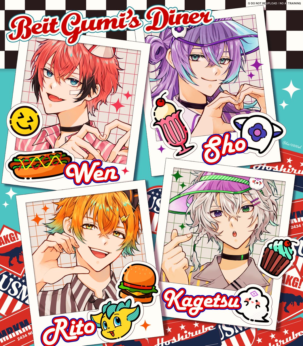 バイト組🍔🏁

＃叢雲掲示板　#紙とウェン 　#ショウゾウ画 　　#ウサミアァァァァトゥ