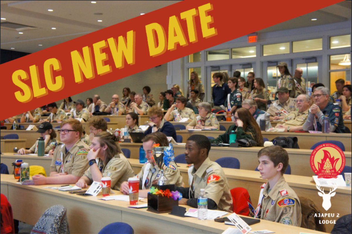 ajapeu2's tweet photo. The new date for the 2026 Section Leadership Conference is out! It will take place on April 12, 2026. All who have already registered do not need to register again, but additional people can register!

If you have any questions reach out to your Chapter Chief! https://t.co/G5HECWx1An