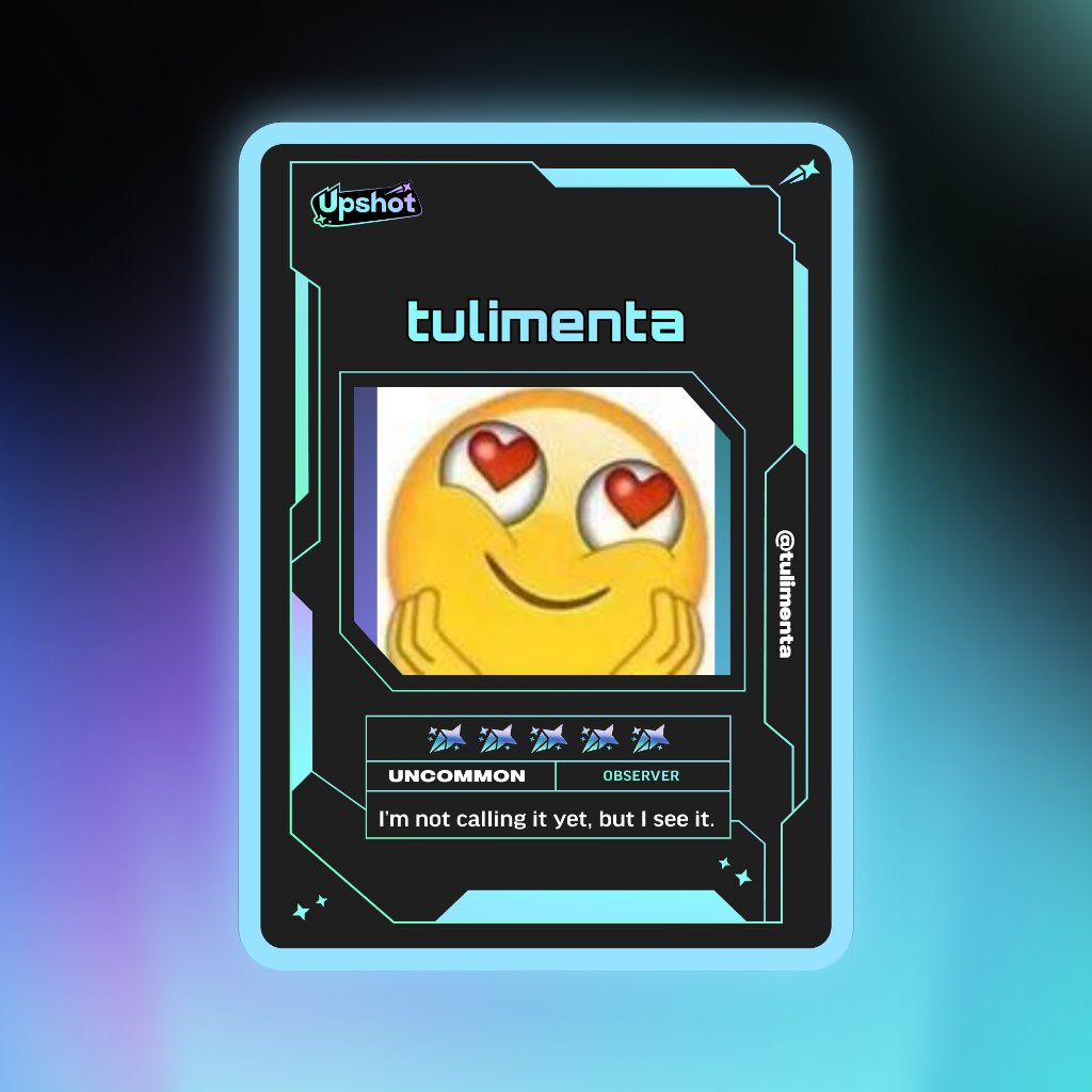 tulimenta's tweet photo. Just ripped my Predictor Card!

Ready to claim instant cash prizes, free packs and more.

Welcome to Prediction Play on @upshot_cards

Your turn
https://t.co/r3iP7tu4yS https://t.co/mXAWF29ZZF