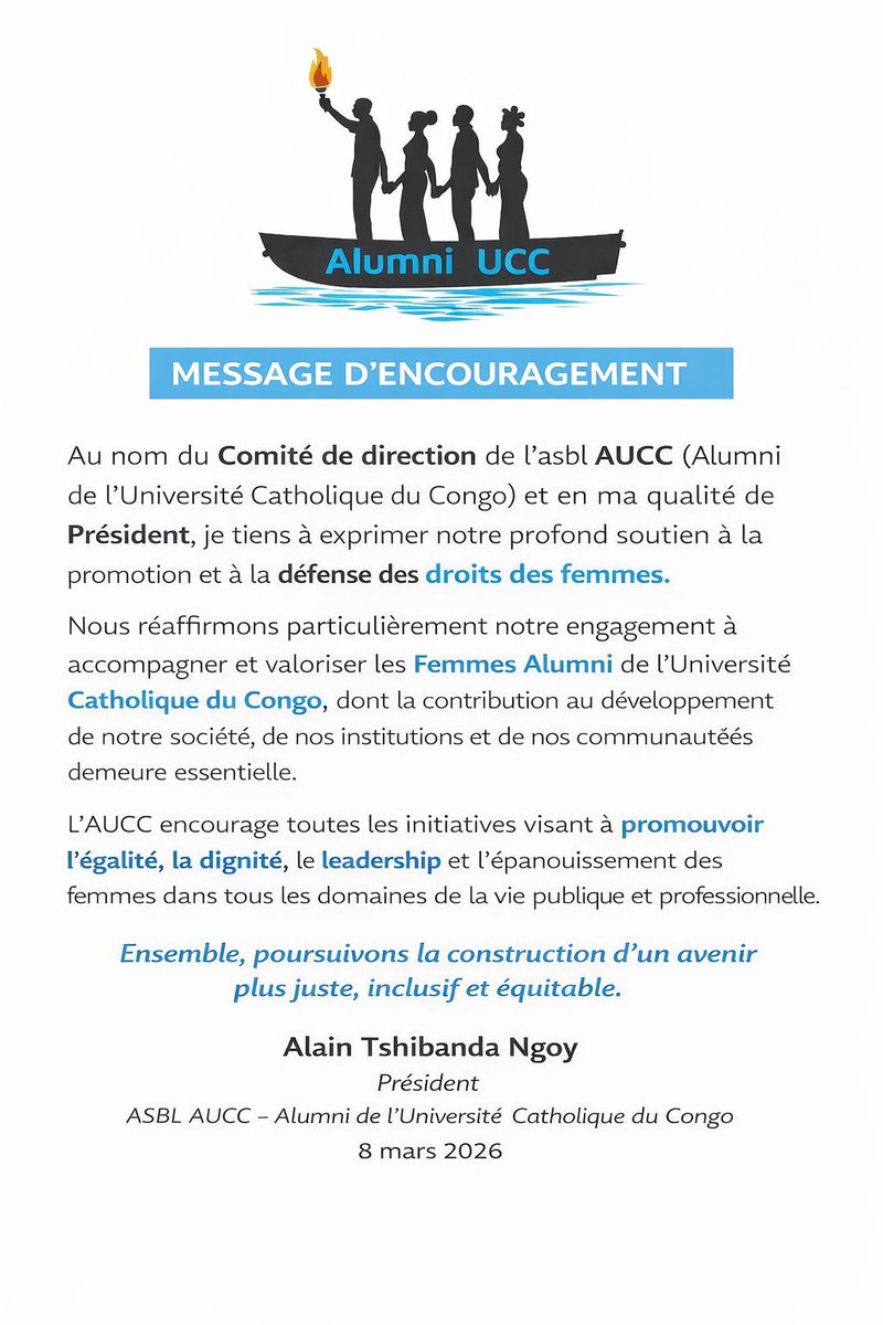Les Alumni de l'Université catholique du Congo tweet media