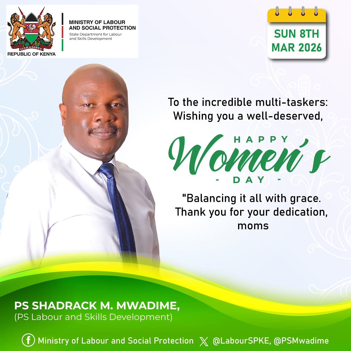 PS LABOUR AND SKILLS DEVT, SHADRACK MWADIME (CBS) tweet media