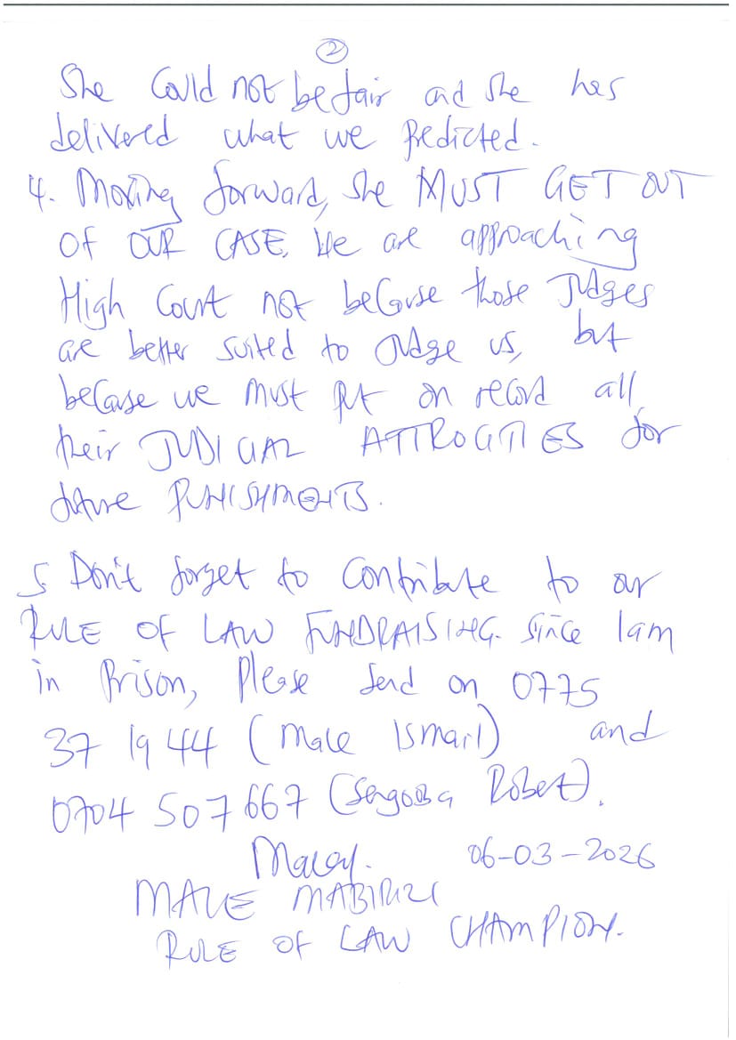 MALE MABIRIZI Ug &East Africa RULE OF LAW CHAMPION tweet media