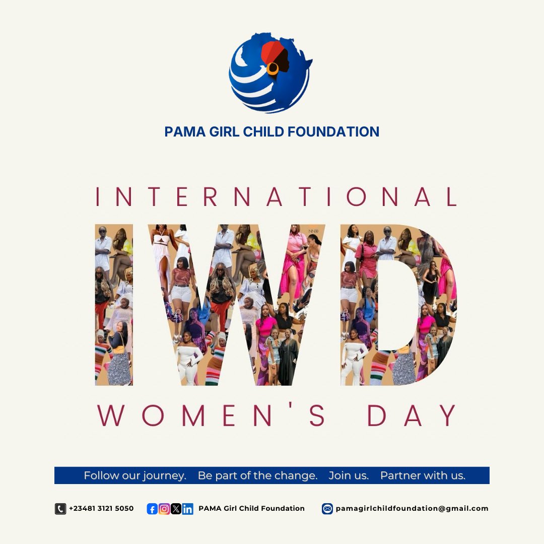 Pama_Foundation's tweet photo. On this International Women's Day, we celebrate the strength, resilience, and voices of women everywhere. 💙

Let’s continue to support, protect, and empower every woman and girl.

#InternationalWomensDay #EmpowerWomen #EndSGBV https://t.co/doUq0Bd32m