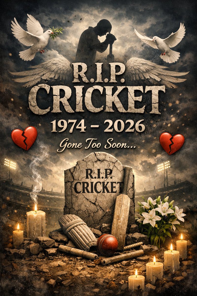 yogesh123122's tweet photo. Cricket die today 💔💔 https://t.co/H3mTVxVqTP