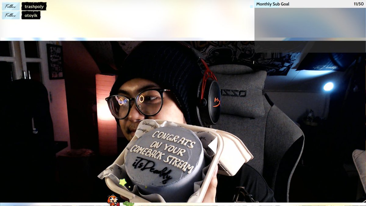 He's back? twitch.tv/itsdeaddy