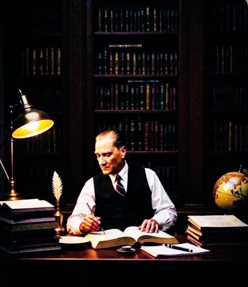 oz_vecdet's tweet photo. MUSTAFA KEMAL ATATÜRK…

Gençliğini yaşamadan gözünü cephede açan, ömrü boyunca vatanı için savaşan, yaşamını milletine adayan, bir liderde olması gereken tüm insani vasıfları karakterinde taşıyan büyük bir devlet adamı, askerî bir deha ve dahi bir filozoftur Mustafa Kemal Atatürk…

Tüm cihana tarih boyunca eşine rastlanmayacak büyüklükte bir insanlık dersi veren, bu nedenle de dönemin devlet başkanları tarafından "Dünya Lideri" olarak anılan, ölümünden sonra bile ülkesini yöneten bir Başkomutandır Mustafa Kemal Atatürk…

Söylemiş olduğu veciz sözlerle Türk nesillerine ve insanlık tarihine istikamet belirleyen büyük bir düşünürdür Mustafa Kemal Atatürk…

Bugün haddini bilmez, kanı bozuk, vefasız, ne idiği belirsiz cühelanın hak etmediği, ecdadın gerçek evlatlarının iftiharla yad ettiği ölümsüz bir kahramandır Mustafa Kemal Atatürk.

Yolu yolumuzdur…

Dr. Vecdet Öz