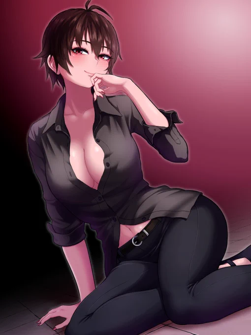 イラスト練習28 ワイシャツ