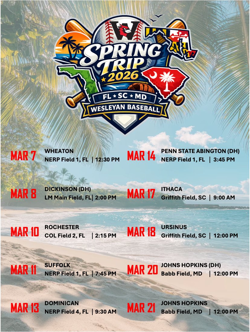 Wesleyan Baseball tweet media